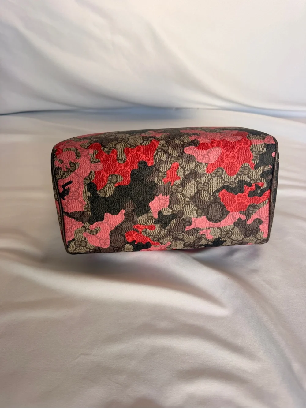Gucci 2026 GG Small Boston Pink Camo Duffle NWT 854860 w/ Gift Box